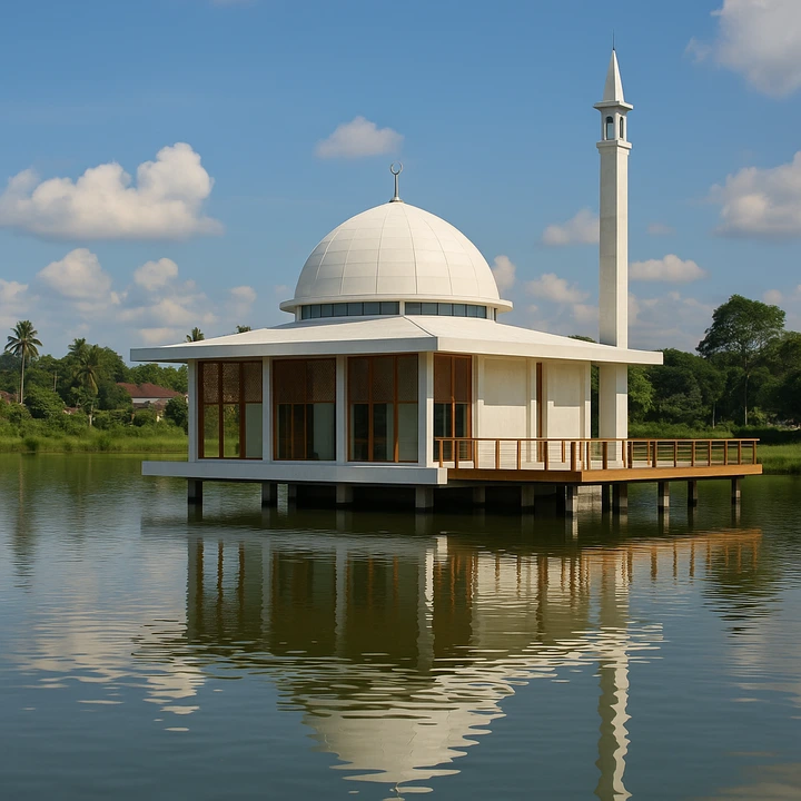 masjid terapung di jogja